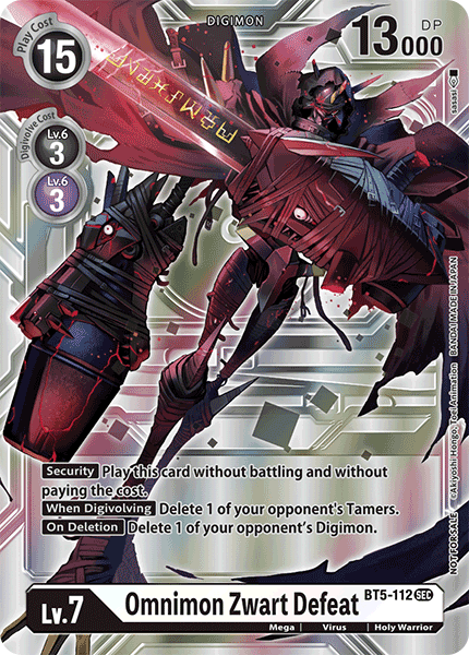 Omnimon Zwart Defeat, BT5-112-p2