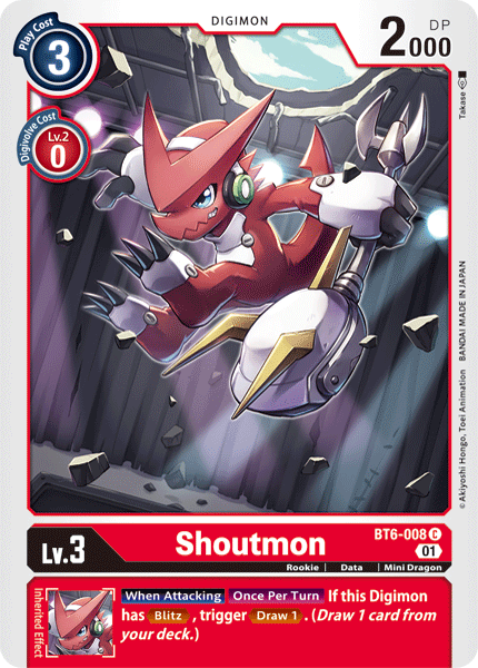Shoutmon, BT6-008