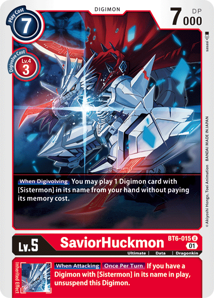 SaviorHuckmon, BT6-015