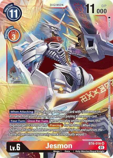 Jesmon, BT6-016