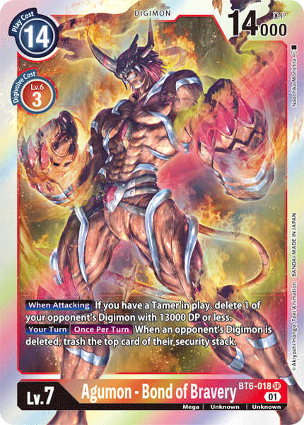 Agumon - Bond of Bravery, BT6-018