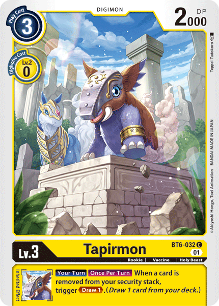 Tapirmon, BT6-032