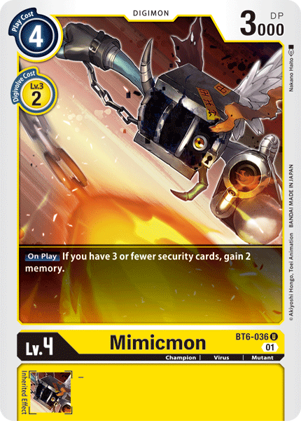 Mimicmon, BT6-036