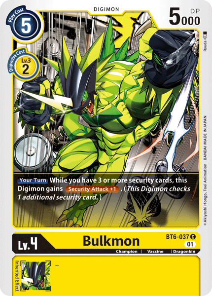 Bulkmon, BT6-037