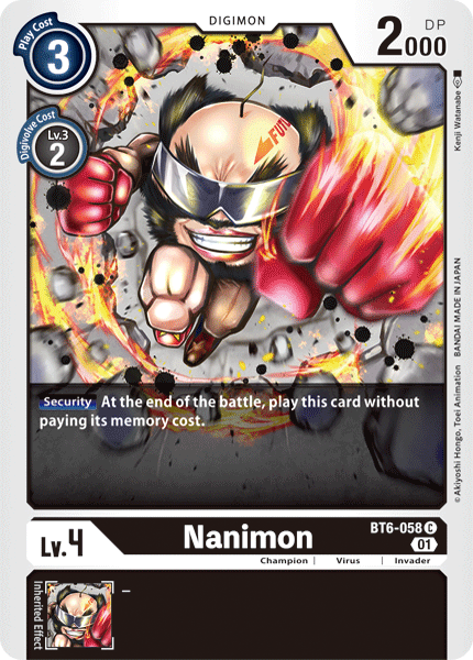 Nanimon, BT6-058