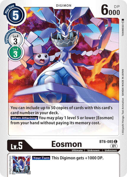 Eosmon, BT6-085
