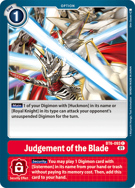 Judgement of the Blade, BT6-093