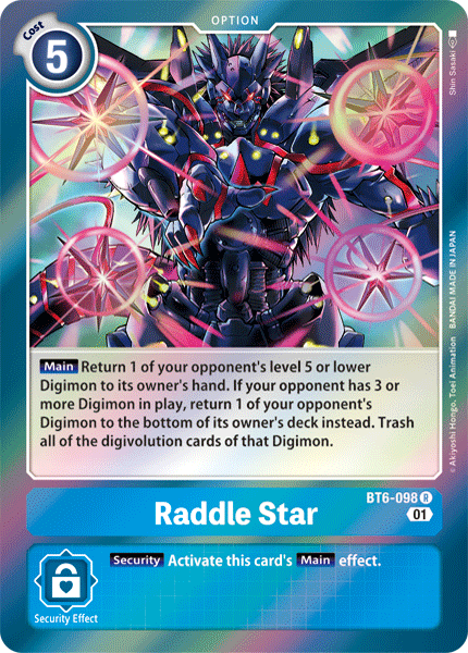 Raddle Star, BT6-098