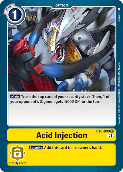 Acid Injection, BT6-099
