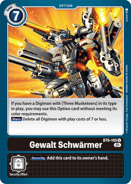 Gewalt Schwärmer, BT6-105