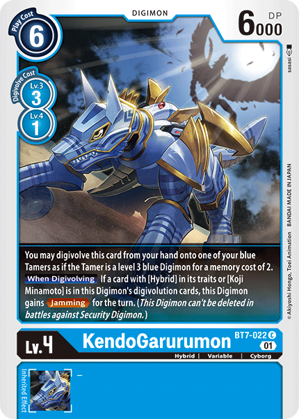 KendoGarurumon, BT7-022