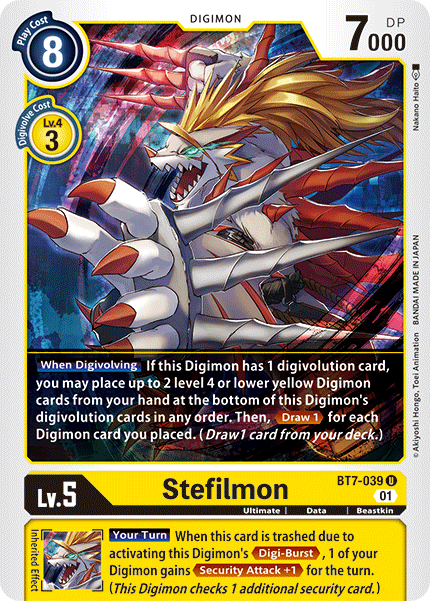 Stefilmon, BT7-039