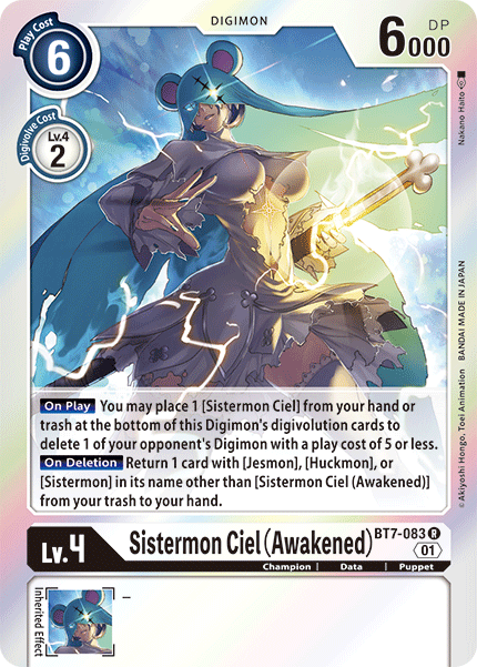 Sistermon Ciel (Awakened), BT7-083