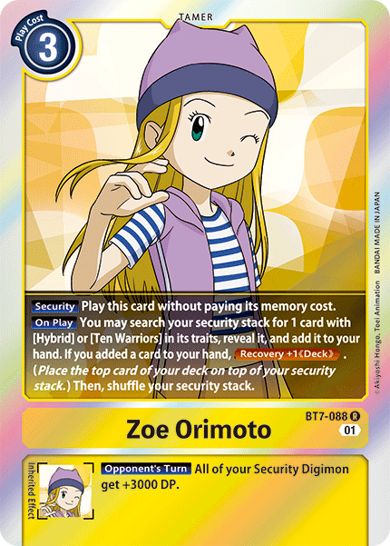 Zoe Orimoto, BT7-088