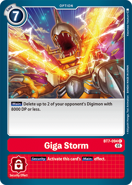 Giga Storm, BT7-094