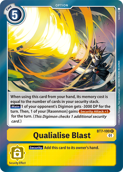 Qualialise Blast, BT7-100
