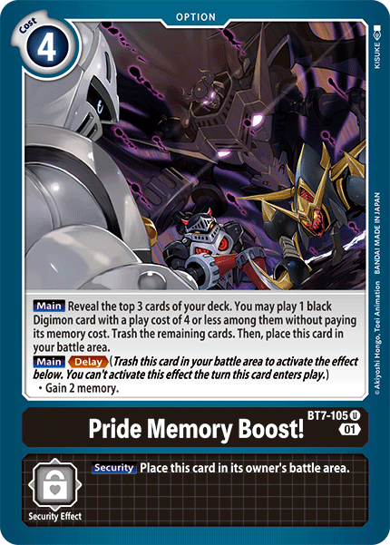 Pride Memory Boost!, BT7-105
