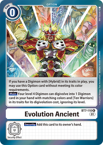 Evolution Ancient, BT7-110