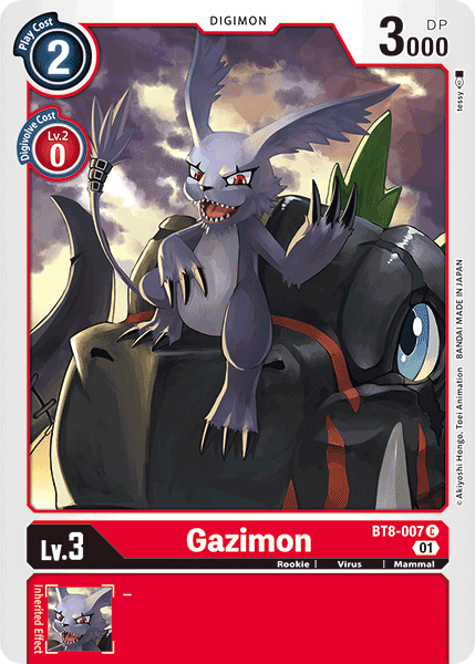 Gazimon, BT8-007