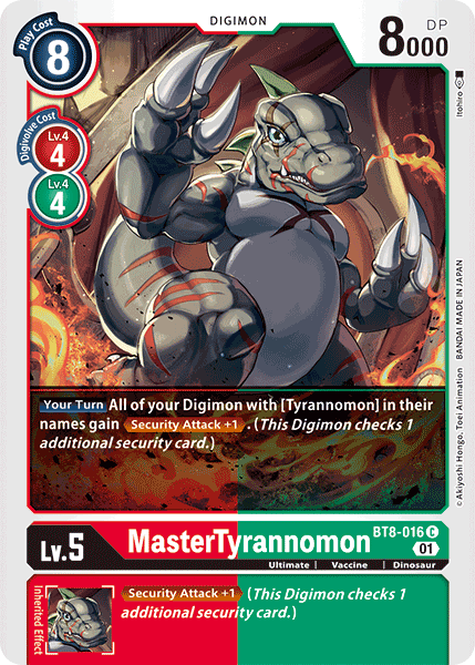 MasterTyrannomon, BT8-016