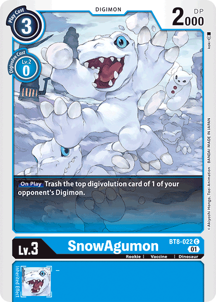 SnowAgumon, BT8-022
