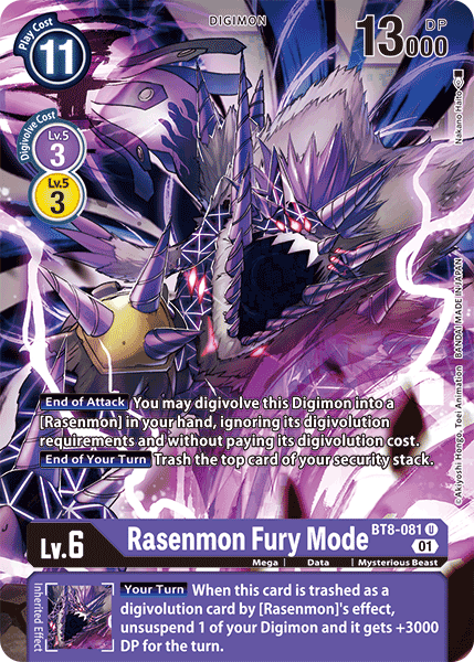 Rasenmon Fury Mode, BT8-081