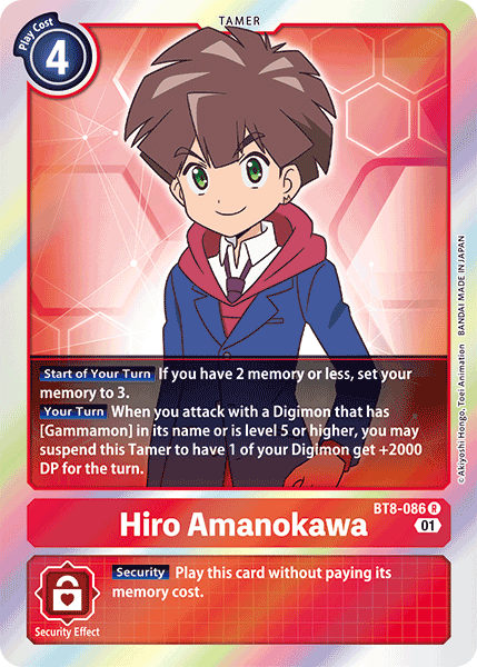 Hiro Amanokawa, BT8-086