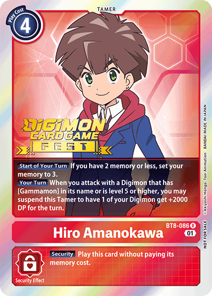 Hiro Amanokawa, BT8-086-p1
