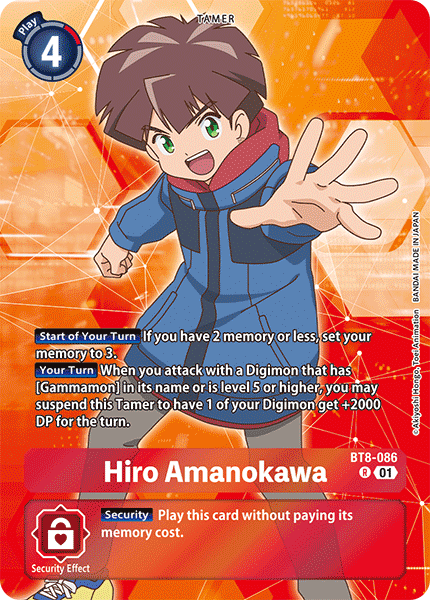 Hiro Amanokawa, BT8-086-p2