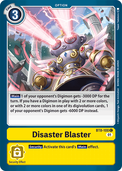 Disaster Blaster, BT8-100