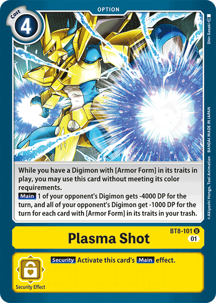 Plasma Shot, BT8-101