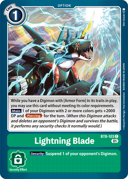 Lightning Blade, BT8-103
