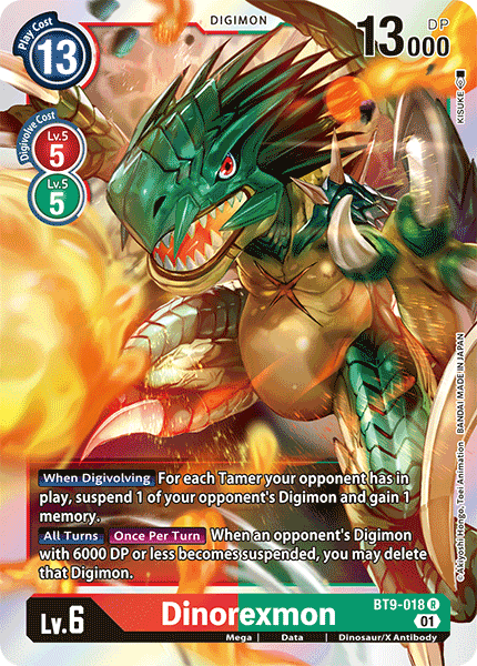 Dinorexmon, BT9-018