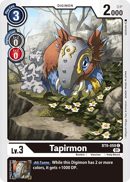 Tapirmon, BT9-059