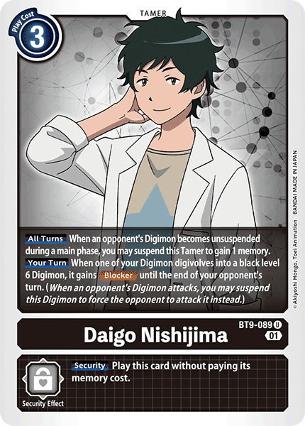 Daigo Nishijima, BT9-089