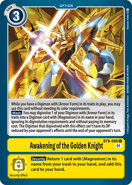 Awakening of the Golden Knight
, BT9-098