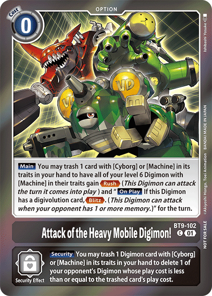 Attack of the Heavy Mobile Digimon!, BT9-102-p1