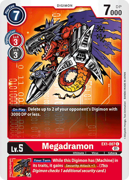 Megadramon, EX1-007