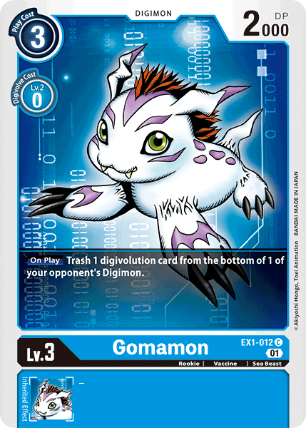 Gomamon, EX1-012