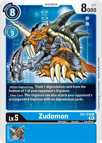Zudomon, EX1-018