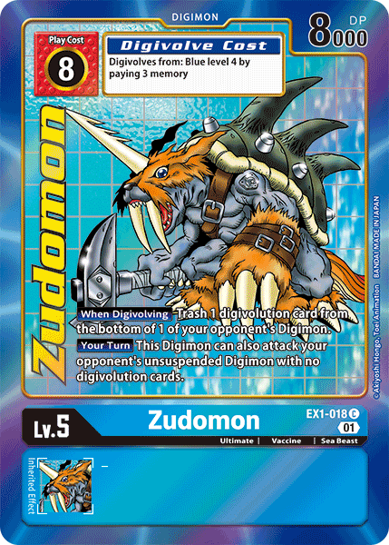 Zudomon, EX1-018-p1