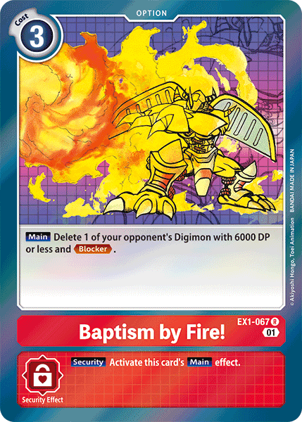 Baptism by Fire!, EX1-067