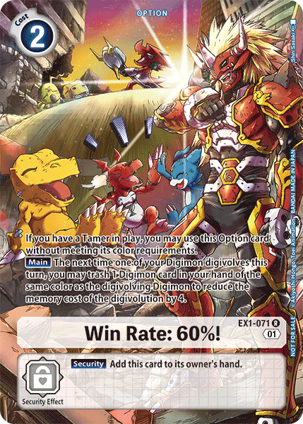 Win Rate: 60%!, EX1-071-p1