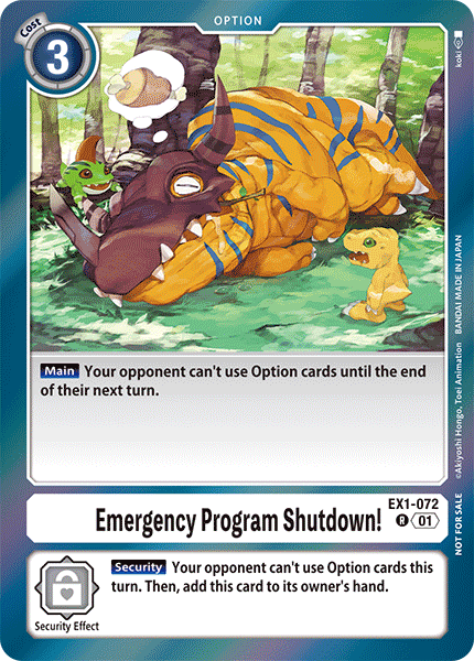 Emergency Program Shutdown!, EX1-072-p1