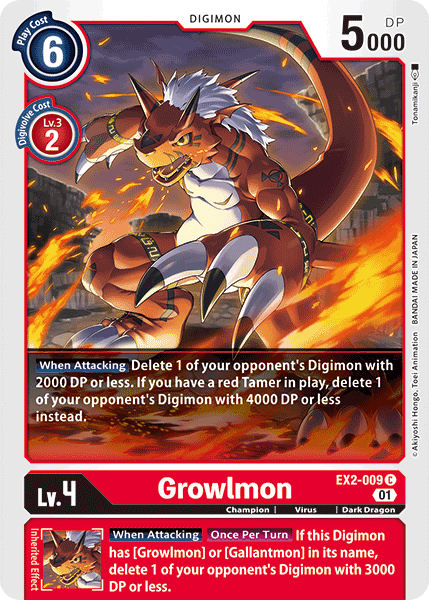 Growlmon, EX2-009