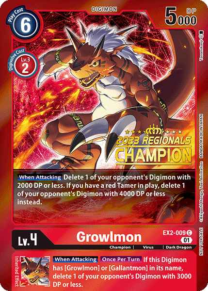 Growlmon, EX2-009-p3