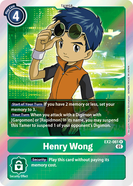 Henry Wong, EX2-061