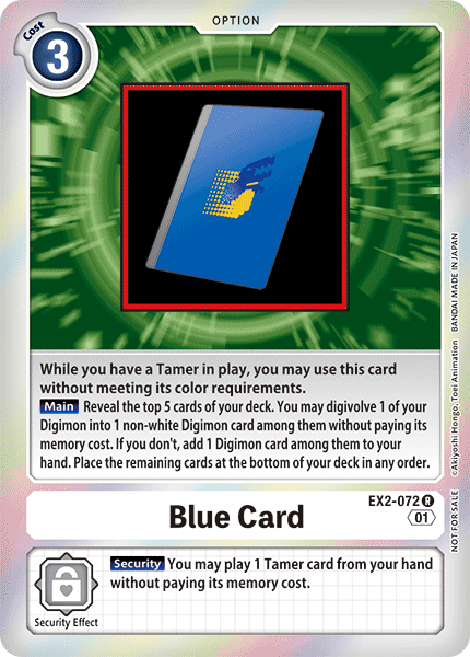 Blue Card, EX2-072-p1