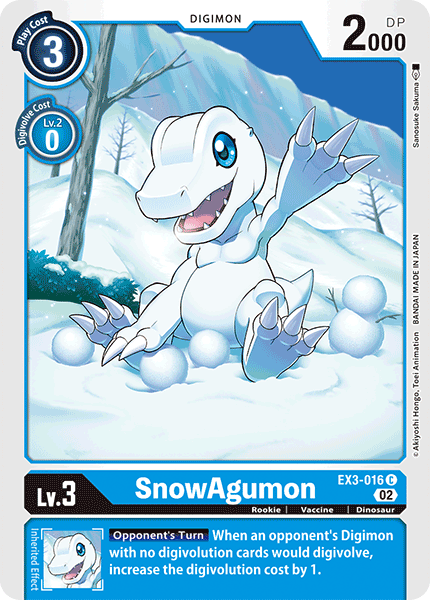 SnowAgumon, EX3-016