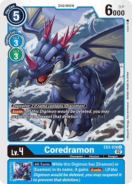 Coredramon, EX3-018